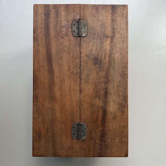 Japanese Writers Cabinet with Drawers and Top Compartment, 1920s For Sale - Image 11 of 15