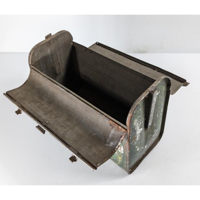 Early 20th Century English Art Nouveau Style Briefcase Form Biscuit Tin For Sale - Image 11 of 14