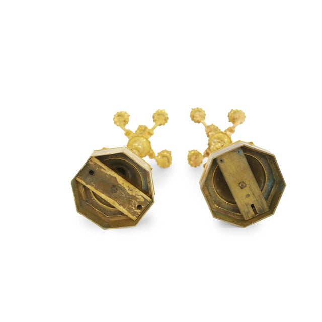 Bronze 19th Century Gilt Bronze Five Arms Candelabra - a Pair For Sale - Image 8 of 12