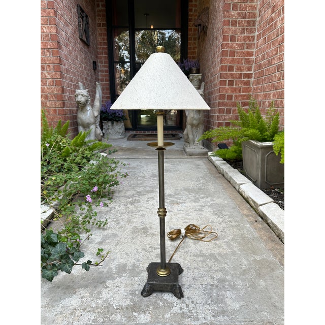 Vintage Modern Brutalist Contemporary Dimmable Buffet Lamp For Sale - Image 4 of 10