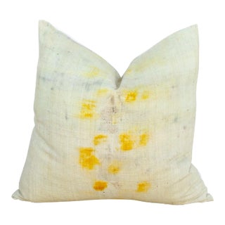 Vintage Avi Tie Dyed Organic Silk Pillow For Sale