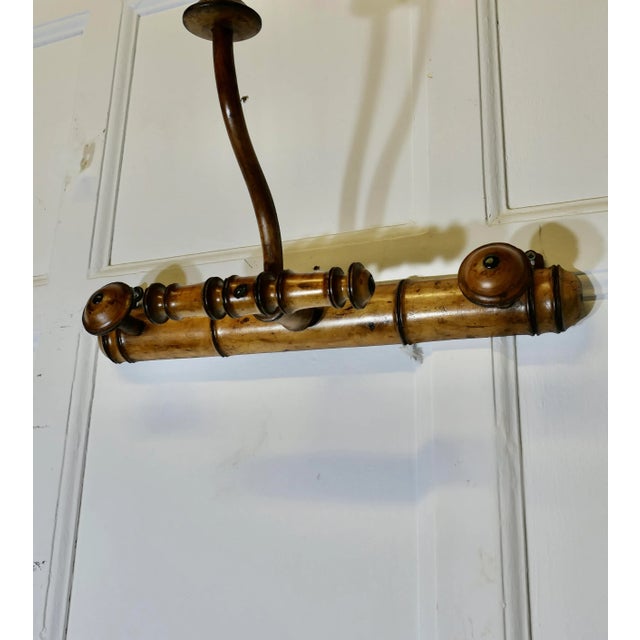 French Simulated Bamboo Hat and Coat Wall Rack For Sale - Image 6 of 8