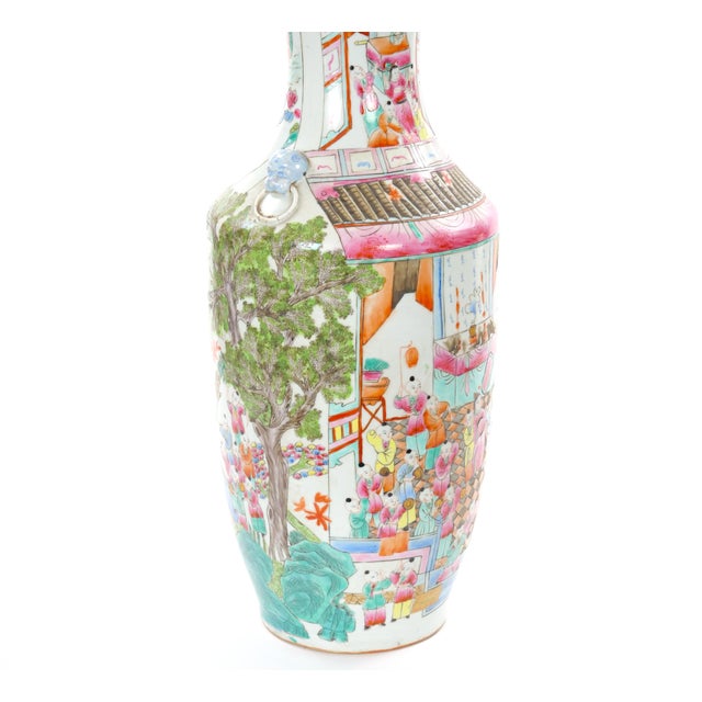 Early 20th Century Chinese Export Famille Rose “100 Boys” Porcelain Floor Vase For Sale - Image 11 of 14