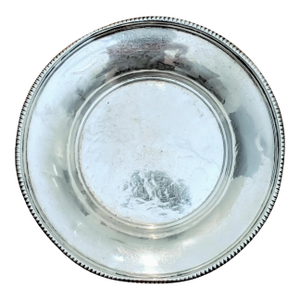 Sterling Silver Round Card or Jewelry Dish