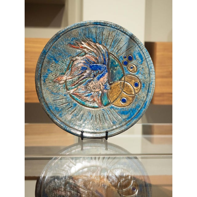 Sea Vortex Sculptural Raku Ceramic Centerpiece, 2024 For Sale - Image 6 of 8