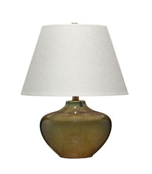 Monroe Table Lamp, Olive Green Ceramic