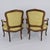 1950s French Louis XV Style Carved Fauteuil Arm Chairs For Sale - Image 9 of 10
