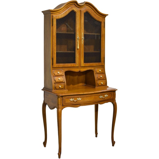 Vintage French Provincial Secretary Desk by Thomasville For Sale - Image 13 of 14