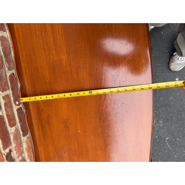 Mid 20th Century John Widdicomb Solid Maple Country French Provincial Style Vanity / Writing Table Desk For Sale - Image 16 of 17