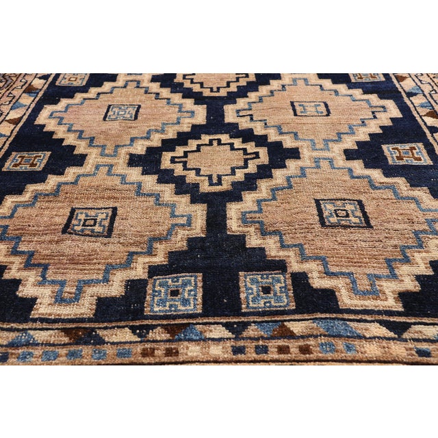 Early 20th Century Antique Persian Shiraz Rug, 04'03 X 09'02 For Sale - Image 5 of 10