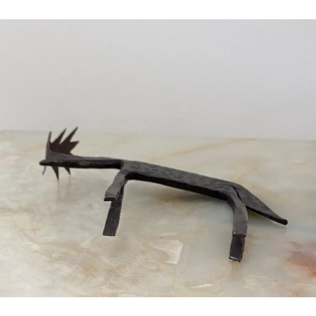 Metal Vintage Late 20th Century Primitive Metal Elk For Sale - Image 7 of 8
