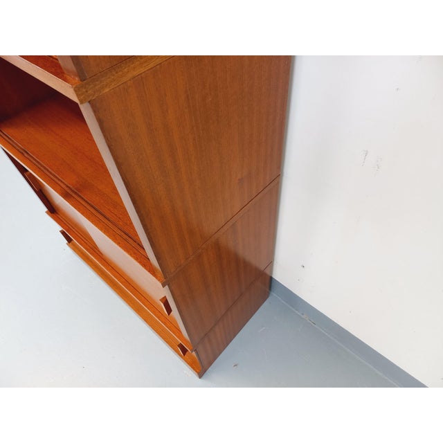 1960s Vintage Oak Bookcase, 1960s For Sale - Image 5 of 13