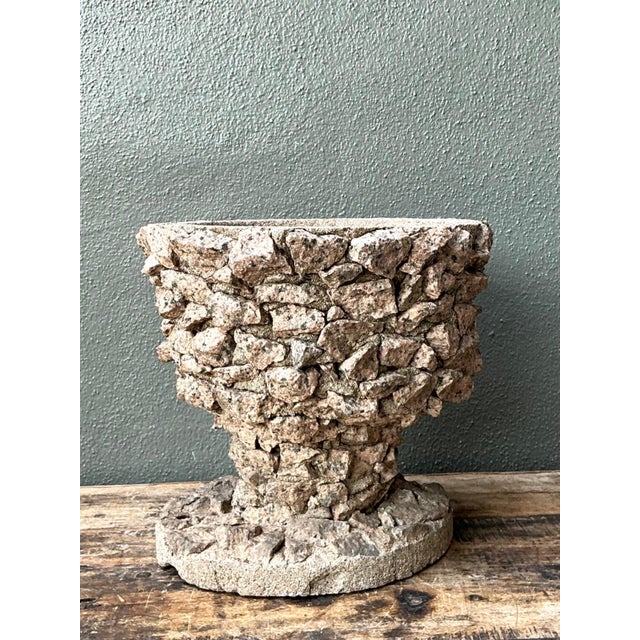 Stone Vintage Stone Aggregate Planter For Sale - Image 7 of 17