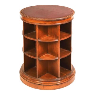 19th Century Victorian Mahogany Revolving Bookcase For Sale