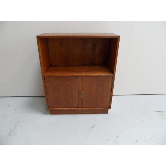 Wood Vintage Dutch Oak Open Bookcase with Doors, 1930s For Sale - Image 7 of 13