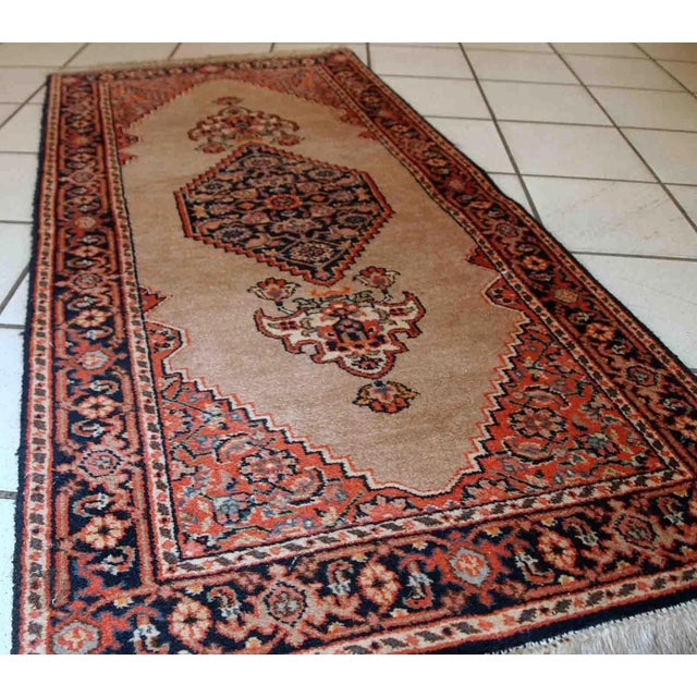 1960s 1960s Handmade Vintage Indo-Tabriz Rug For Sale - Image 5 of 10