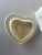 Ivory Vintage Victorian Floral Ceramic Heart Box and Bell For Sale - Image 8 of 9