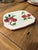 Red Vintage Blue Ridge Southern Potteries Hand-Painted "Crab Apple" Square Salad Plate For Sale - Image 8 of 8