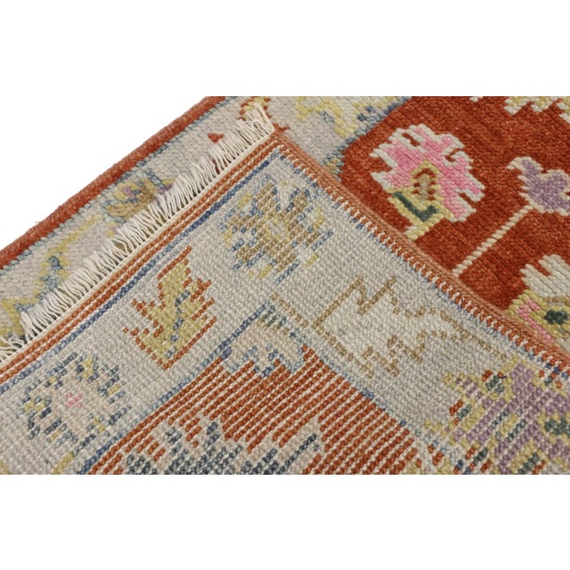 2000 - 2009 Colorful Vintage Oushak Rug, 02'00 X 03'10 For Sale - Image 5 of 6