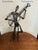 Contemporary Seated Band Player Black Wire Metal Art Sculptures For Sale In Las Vegas - Image 6 of 7