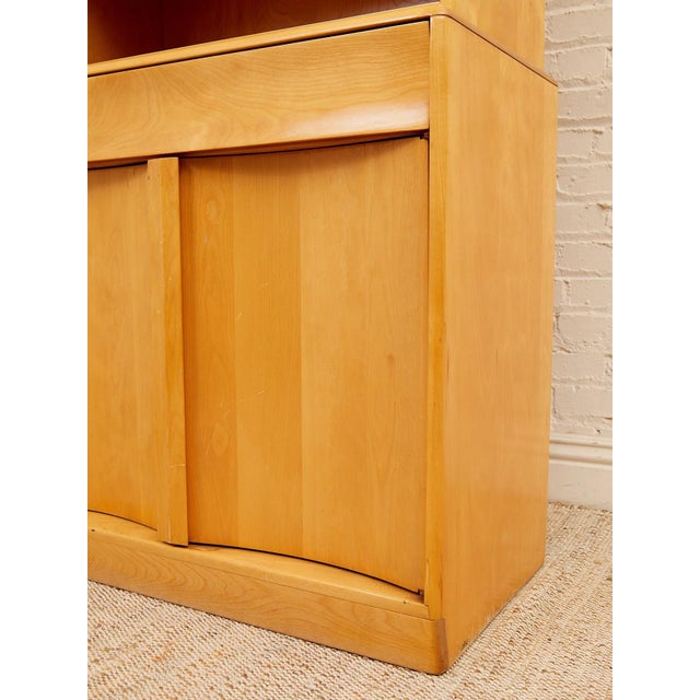 Champagne Mid 20th Century Heywood Wakefield Hutch For Sale - Image 8 of 12