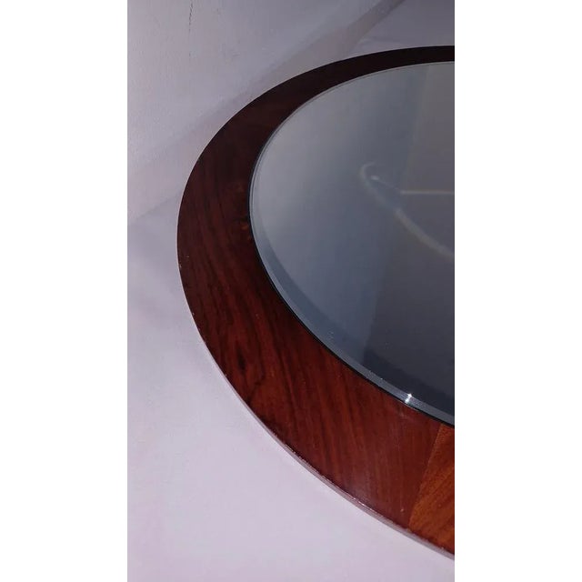 Brown Scandinavian Palisander Mirror, 1970s For Sale - Image 8 of 12