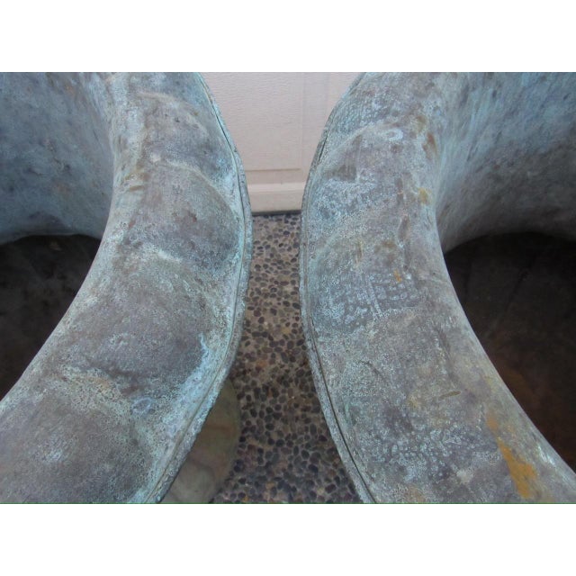 Pair of Antique French Copper Urns For Sale - Image 10 of 17