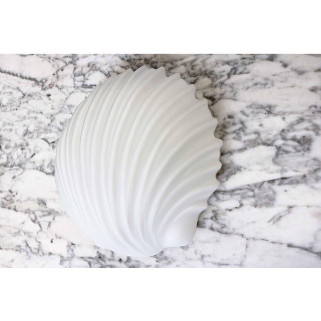 Large Shell Wall Lamp in Opal Glass from Glashütte Limburg, 1970s For Sale - Image 10 of 11