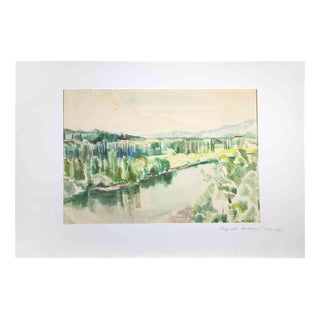 Reynold Arnould, Landscape, 1960s, Watercolor For Sale