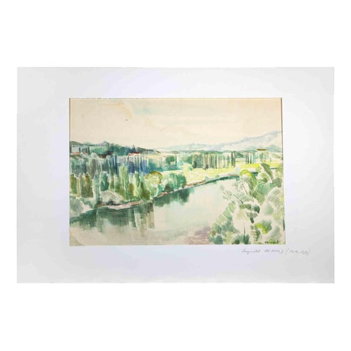 Reynold Arnould, Landscape, 1960s, Watercolor For Sale