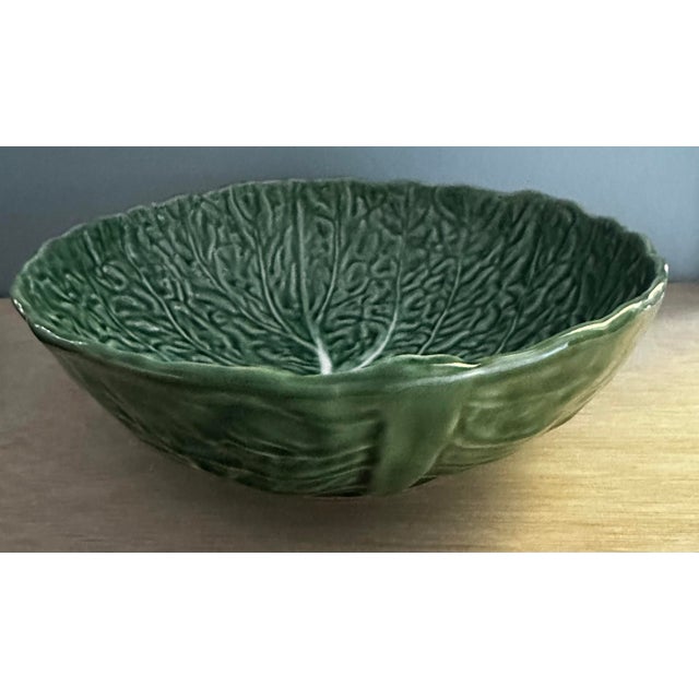 Cabbage Leaf Serving Bowl by Jose Alvarez Olfaire Caldas. For Sale In New Orleans - Image 6 of 6