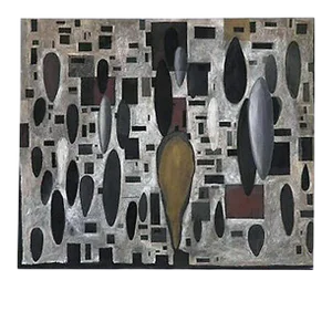 Large 1994 "Larme" Abstract Expressionist Oil Painting by Carlos Cabeza