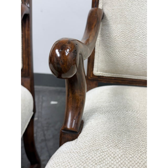 Vintage Louis XV Style Dining Armchairs, Set of Four For Sale - Image 11 of 12