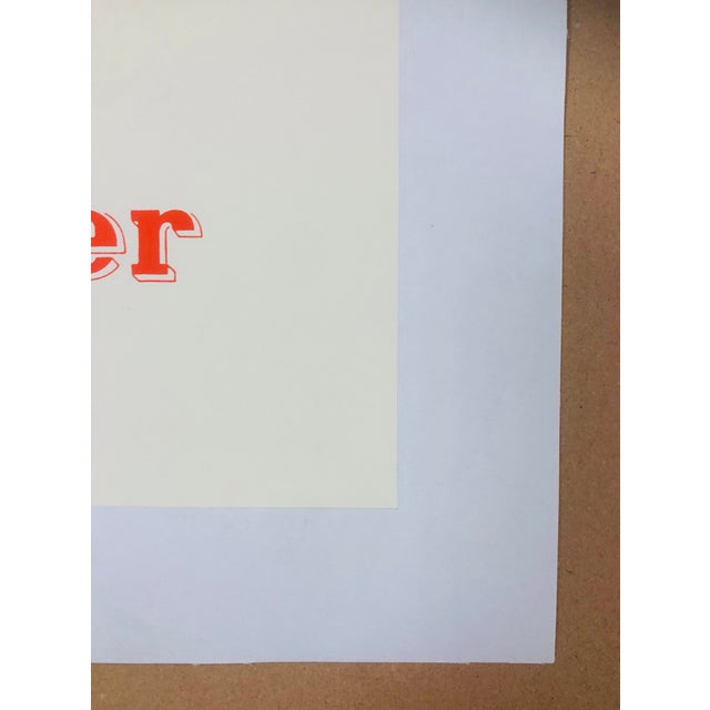 Original Vintage Le Rouge Baiser Offset Lithograph Poster Linen Backed on Canvas by René Gruau, 1970s For Sale - Image 15 of 18