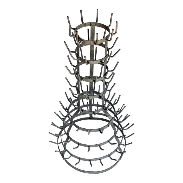 Wine Cellar Accessory Bottle Drying Rack 1970 For Sale