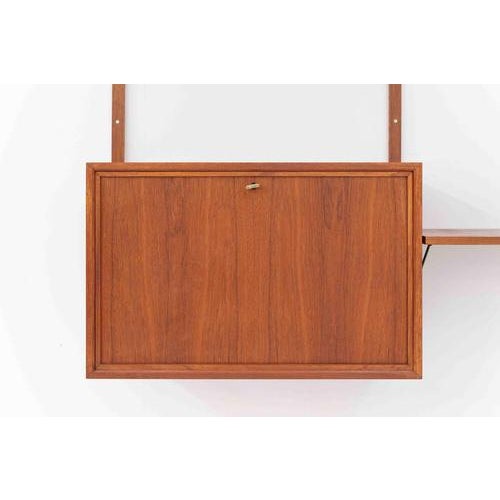 Wood 3-Bay Cado Wall Unit by Poul Cadovius For Sale - Image 7 of 18