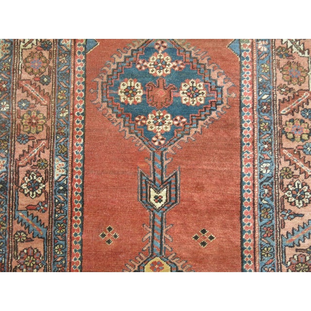 Am authentic one-of-a-kind antique Persian serapi Heriz wide runner in rustic tones. 3'5'' x 15'4''