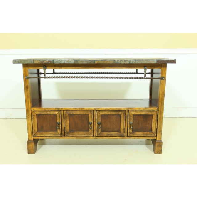 Continental Style Stone Top Console Vanity Chairish