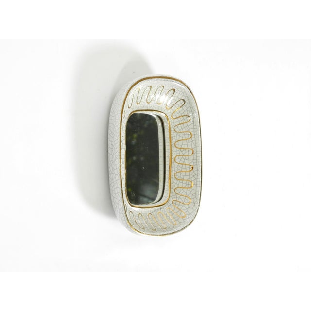 Art Deco Ceramic Mirror by Gmundner Keramik, Austria, 1920s For Sale - Image 4 of 14