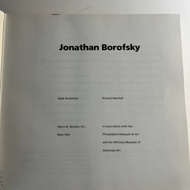 1984 Jonathan Borofsky by Richard Marshall and Mark Rosenthal, Whitney Museum of American Art and Philadelphia Museum of...