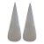 Pair of White Pin Stripe Murano Glass Lamps by Vetri For Sale - Image 11 of 12