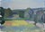 Mid-Century Modern 'Fields Beyond' Vintage Swedish Semi-Abstract Landscape Oil Painting, Framed For Sale - Image 9 of 13