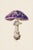 'Violet Star Cup' (Sarcosphaera Coronaria) - Mushroom Botanical Print ...