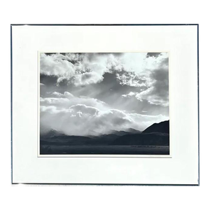Vintage Black and White Photograph of Landscape