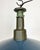Mid-Century Modern Industrial Blue Enamel Factory Pendant Lamp with Cast Aluminium Top, 1960s For Sale - Image 3 of 16