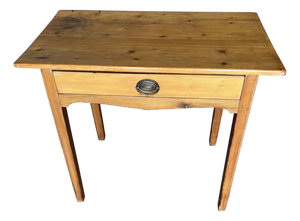 18th Century American Yellow Pine Side Table, Likely Southern
