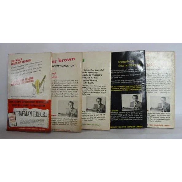 Mid-Century Modern Carter Brown Vintage Mystery Books - Set of 5 For Sale - Image 3 of 4