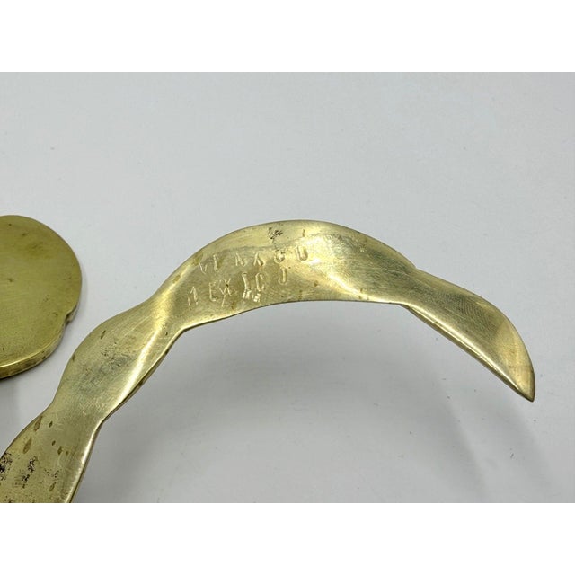 1960s Rare Los Castillo Taxco "Crab" Abalone & Brass Jewelry Box, Mexican Silversmith For Sale - Image 18 of 18