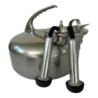 1940s Surge Stainless Steel Milking Machine Bucket Set – With Original Attachments For Sale