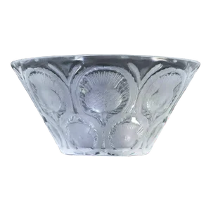 Large Authentic Lalique Thistle Bowl